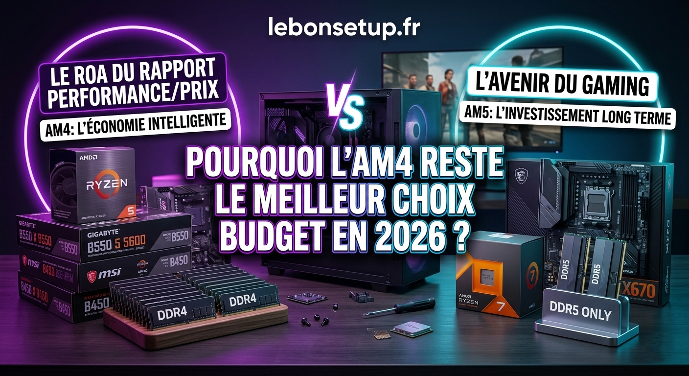 Sélection des meilleurs boîtiers PC gamer budget 2026