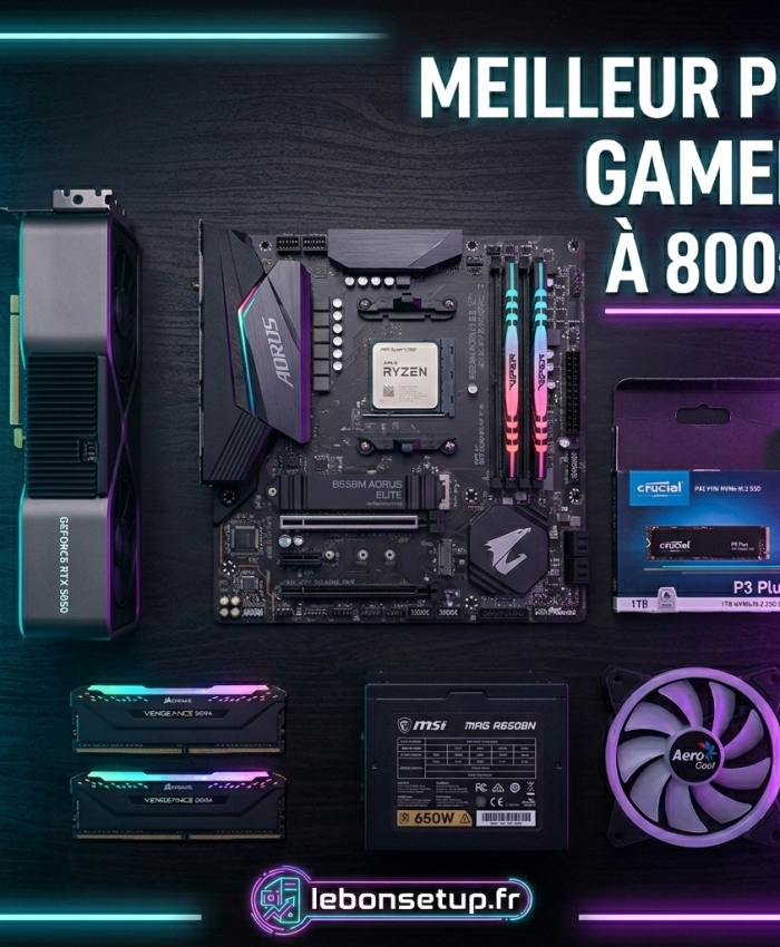 Configuration PC Gamer à 800 euros imbattable en 2026